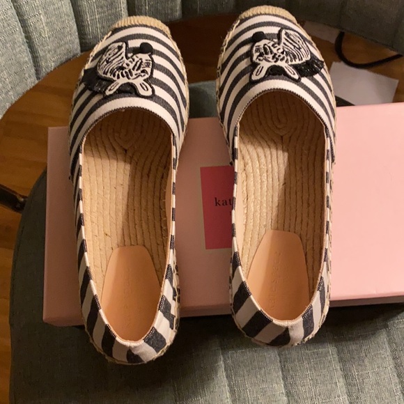 Kate Spade garden zebra espadrilles Sz 10B NWT - Picture 9 of 14